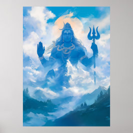 Lord Shiva in Kailasa Poster