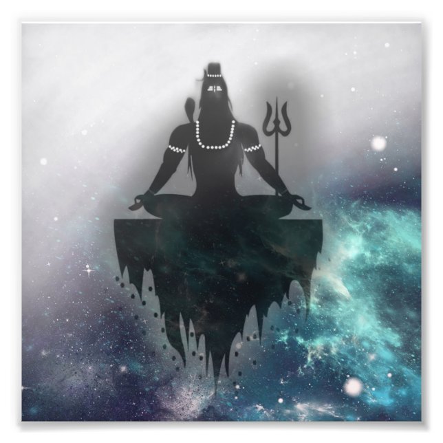 Lord Shiva in Meditation Position, ein universelle Fotodruck (Vorne)
