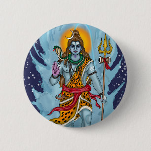 Lord Shiva Knopfanstecker Button