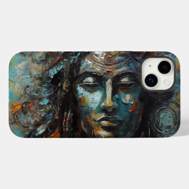 Lord Shiva Malerei Case-Mate iPhone Hülle (Rückseite (Horizontal))