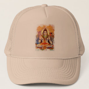 Lord Shiva Meditating Hat Truckerkappe