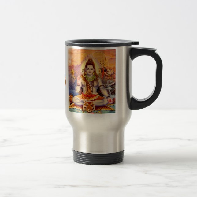 Lord Shiva Meditating Mug Reisebecher (Rechts)