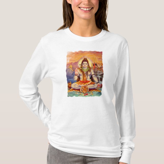Lord Shiva Meditating T-shirt (Vorderseite)
