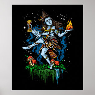 Lord Shiva Nataraja Dancing Hindu Gott Poster