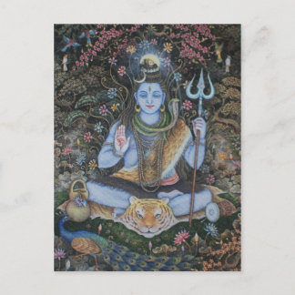 Lord Shiva Post Card Postkarte