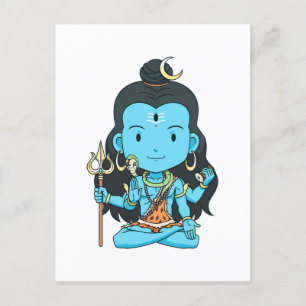 Lord Shiva Postcard Postkarte