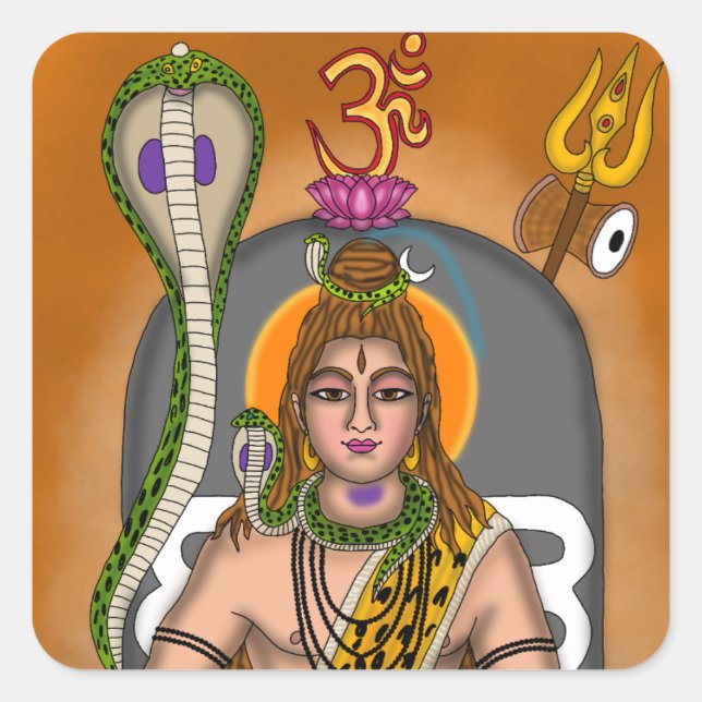 Lord Shiva Sticker (Vorderseite)
