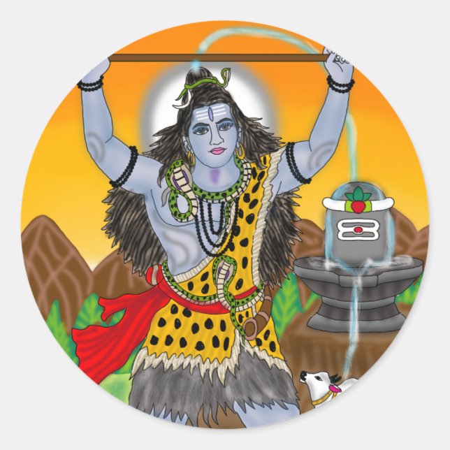 Lord Shiva Sticker (Vorderseite)