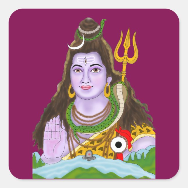Lord Shiva Sticker (Vorderseite)