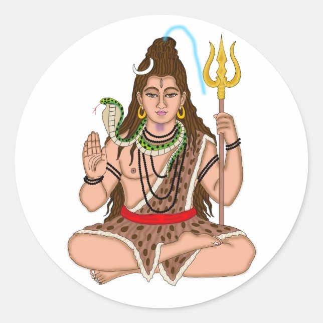 Lord Shiva Stickers (Vorderseite)