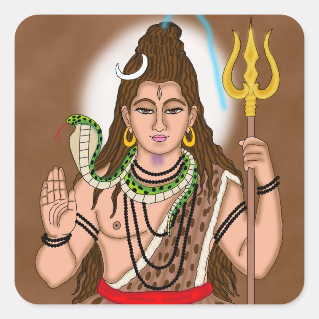 Lord Shiva Stickers (Vorderseite)