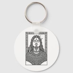 Lord Shiva Traditionelle Indische Mehendi und Mand Schlüsselanhänger