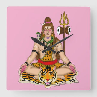 Lord Shiva Wanduhr