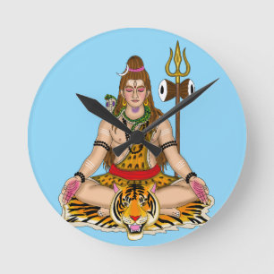 Lord Shiva Wanduhr