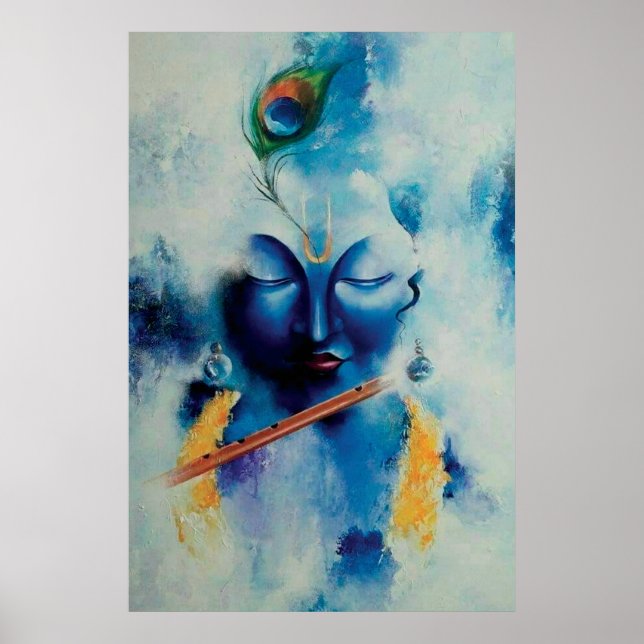 Lord Shree Krishna Artistic design Wall Art Poster (Vorne)