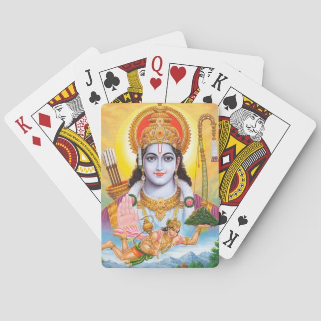 Lord Shree Ram Hindu Religion Spielkarten (Rückseite)