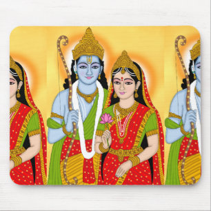 Lord SitaRam-Mausepad – Spirituelles Schreibtischz Mousepad