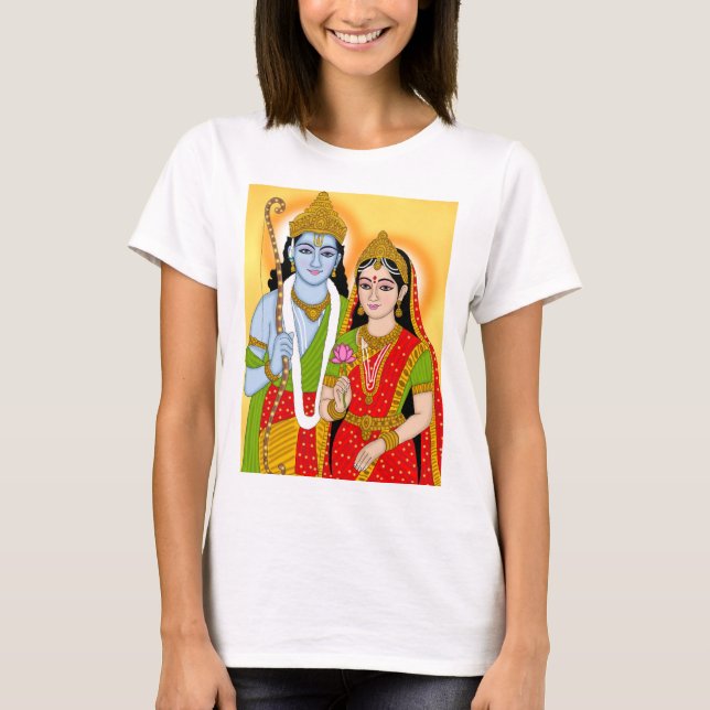 Lord Sitaram T-Shirt – Devotional Wear for Daily & (Vorderseite)