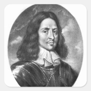 Lord Thomas Fairfax Illustration Quadratischer Aufkleber