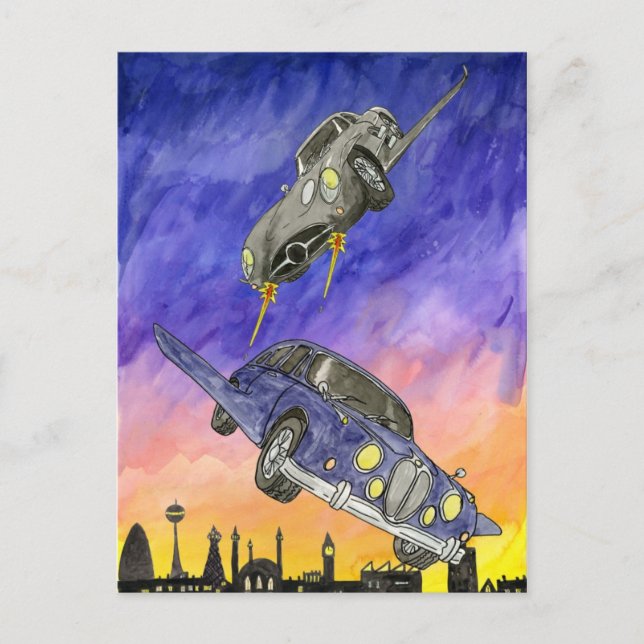 Lord Vernon verfolgt die Mervinettes Postkarte (Vorderseite)