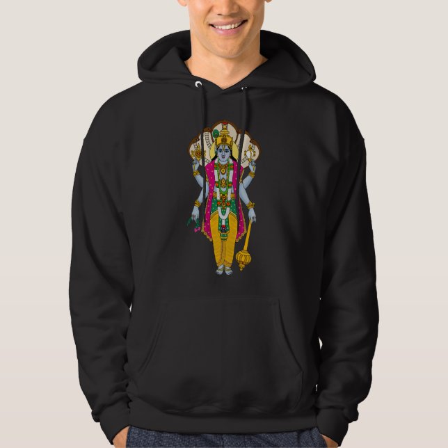 Lord Vishnu Kapuzenpullover Hoodie (Vorderseite)