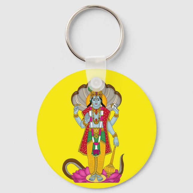 Lord Vishnu Keychain Schlüsselanhänger (Vorderseite)