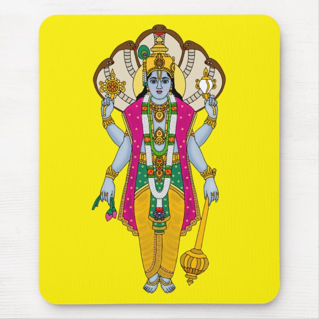 Lord Vishnu-Mauspad Mousepad (Vorne)