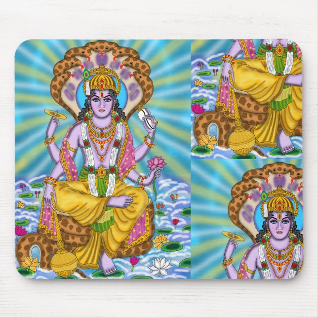 Lord Vishnu-Mauspad Mousepad (Vorne)