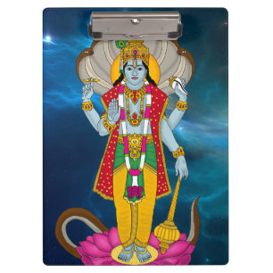 Lord Vishnu Notizbuch Klemmbrett