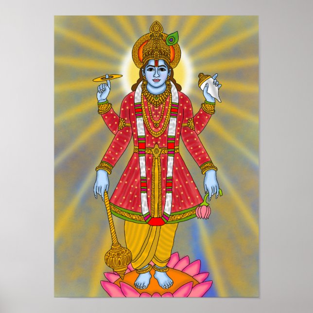 Lord Vishnu Poster (Vorne)