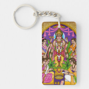 Lord Vishnu Satyanarayan Schlüsselanhänger