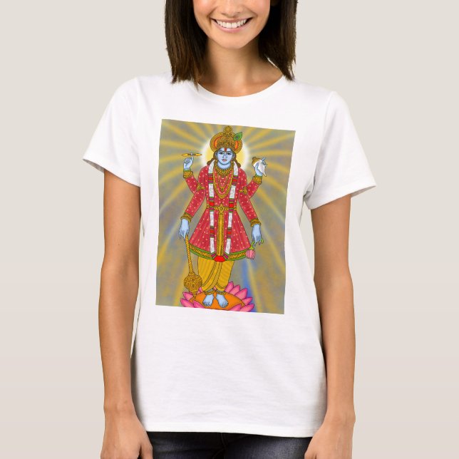 Lord Vishnu T-Shirt | Divine Casual Wear | Spiritu (Vorderseite)