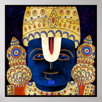 Lord Vishnu Tirupati Perumal Hindu Gott Gemälde