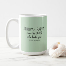 Lord Who Heals Light Green Simple Christian Kaffeetasse