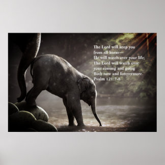 "Lord Will Watch Over" Psalm 121:7-8 prophetisch Poster