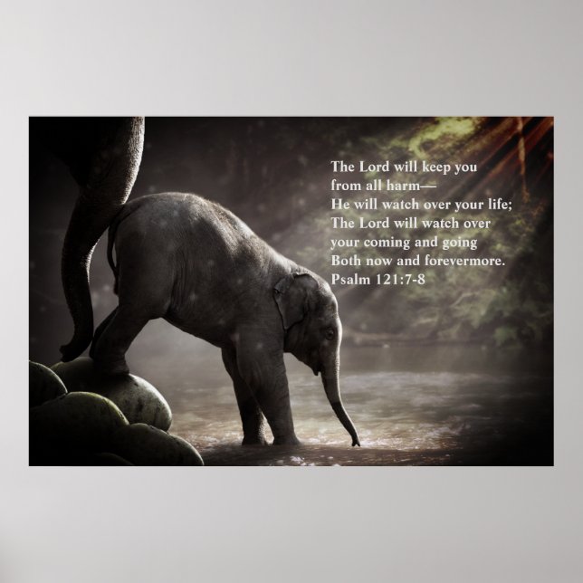 "Lord Will Watch Over" Psalm 121:7-8 prophetisch Poster (Vorne)