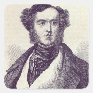 Lord William George Cavendish Bentinck 2 Quadratischer Aufkleber