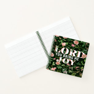 Lord You Bring Me Joy floral Christlich Notizbuch