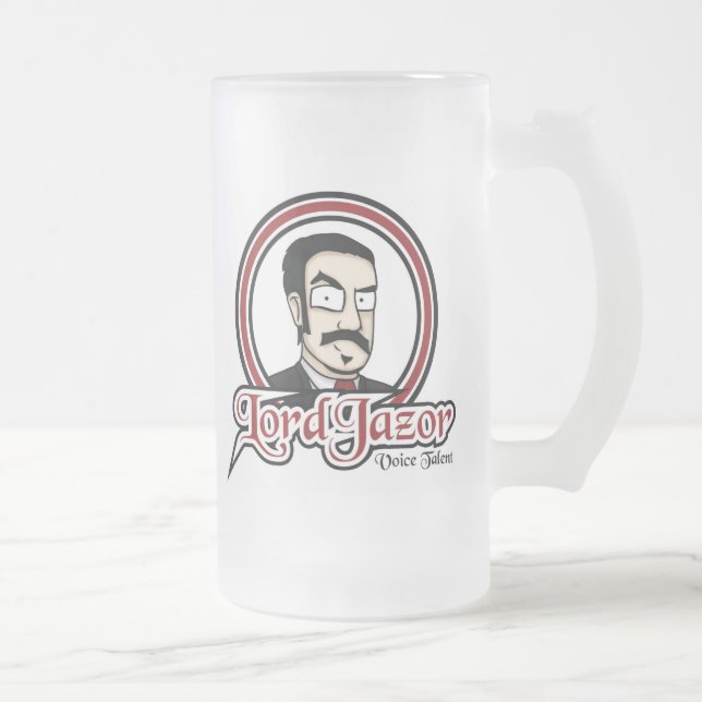 LordJazor mattierte Bier-Tasse Mattglas Bierglas (Rechts)