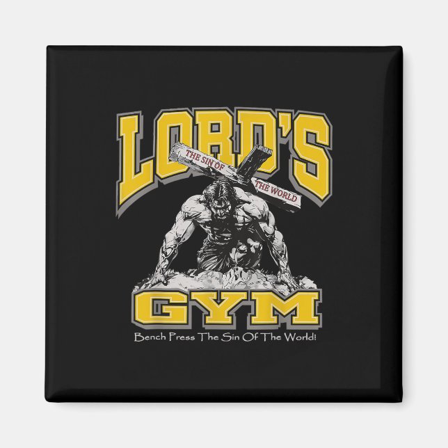 Lords Gym Bench presst den Sohn der Welt2 Magnet (Vorne)