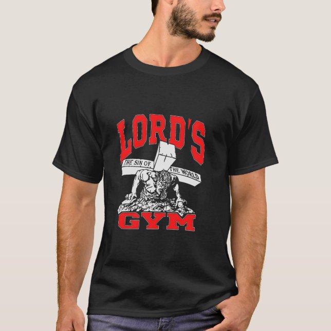 Lords Gym Lord s The Sin of World Jesus  T-Shirt (Vorderseite)