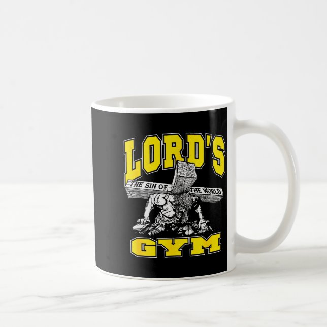 Lords Gym - Lord's The Sin Of World Jesus  Kaffeetasse (Rechts)
