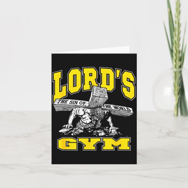 Lords Gym - Lord's The Sin Of World Jesus  Karte (Vorderseite)
