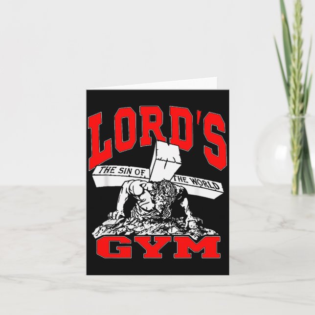 Lords Gym - Lord's The Sin Of World Jesus  Karte (Vorderseite)