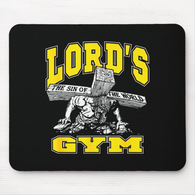 Lords Gym - Lord's The Sin Of World Jesus  Mousepad (Vorne)