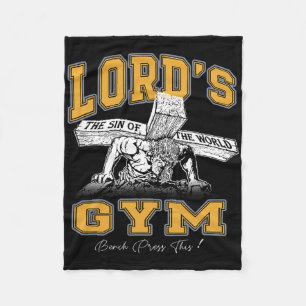 Lord's Lovely Bodybuilder Vintag Gym Weightliftin Fleecedecke