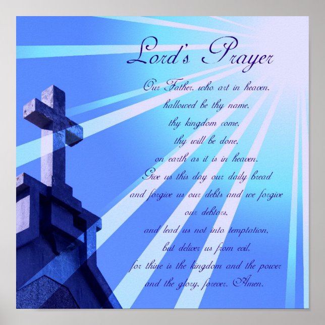Lord's Prayer Design Poster (Vorne)