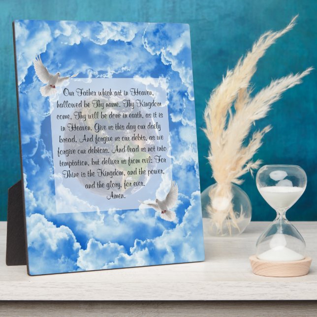 Lord's Prayer Fotoplatte (Seite)