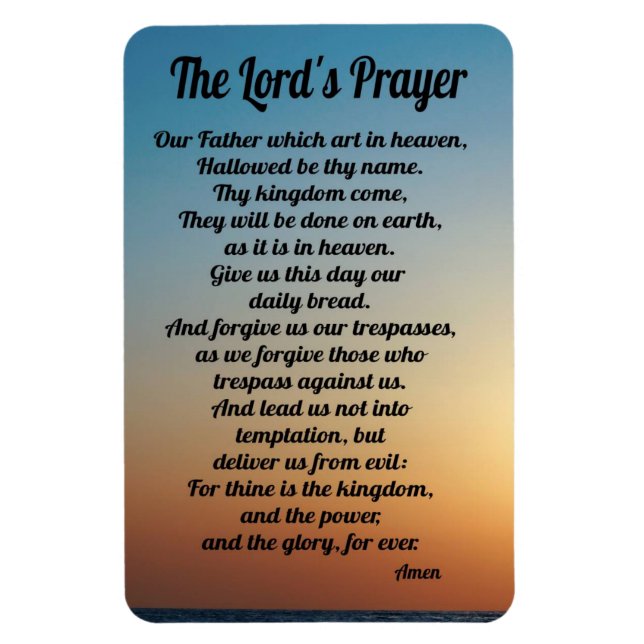 Lord's Prayer Kühlschrank Magnet (Vertikal)