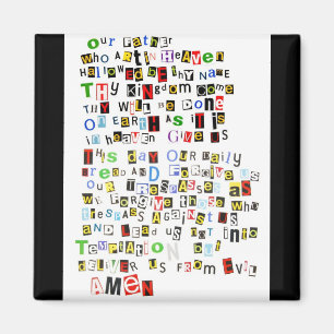 Lord's Prayer Magnet